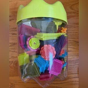 Interlocking Bristle Blocks Building Set - B.Toys